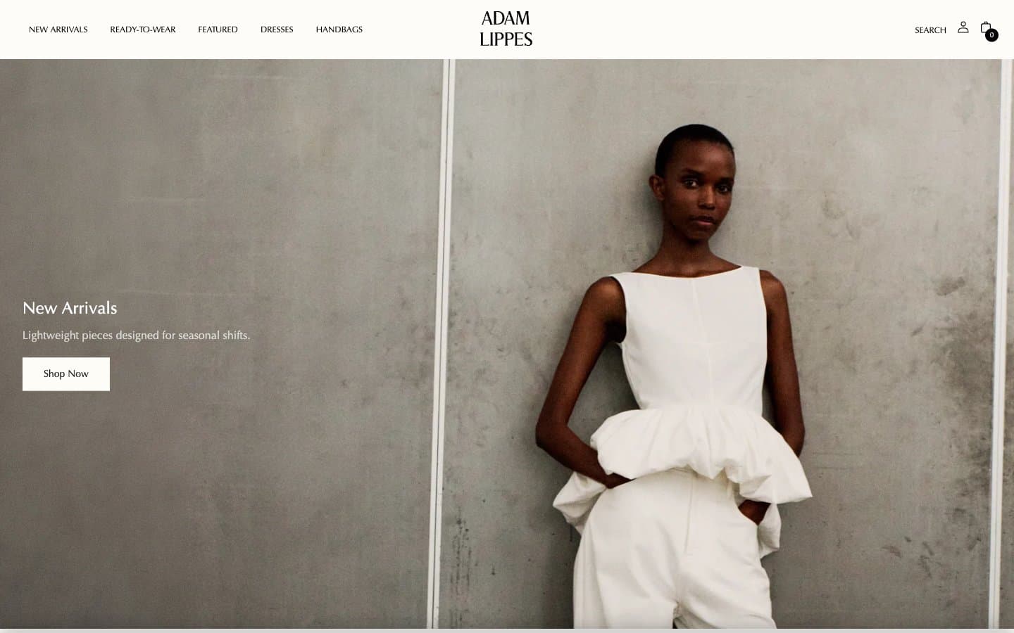 Screenshot of Adam Lippes