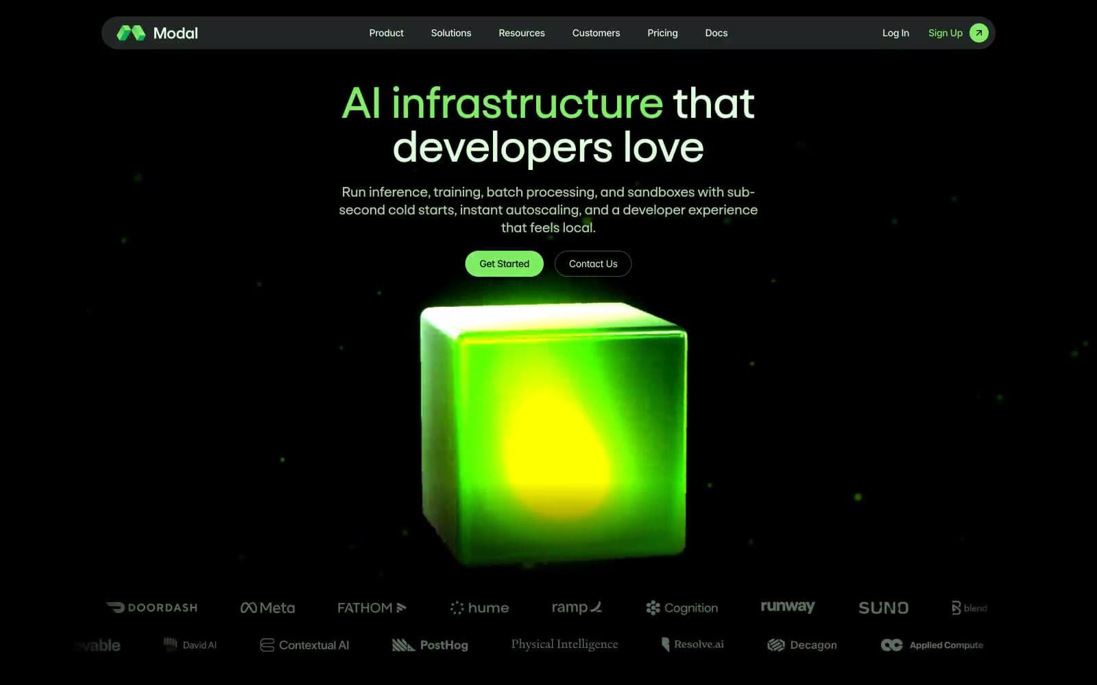 Screenshot of Modal