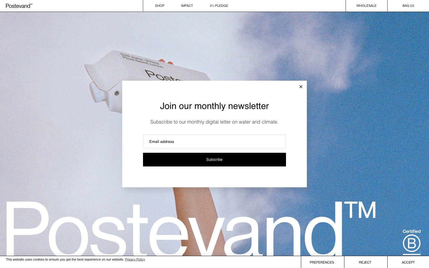 Screenshot of Postevand