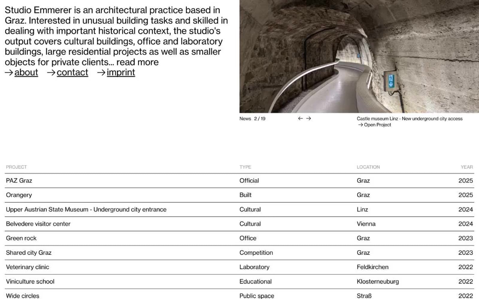 Screenshot of Studio Emmerer