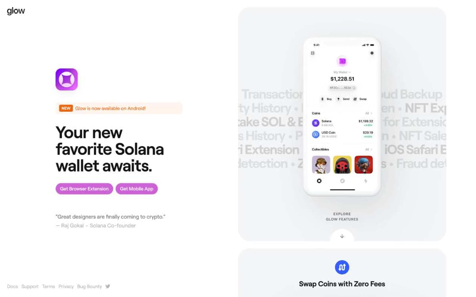 Screenshot of Glow