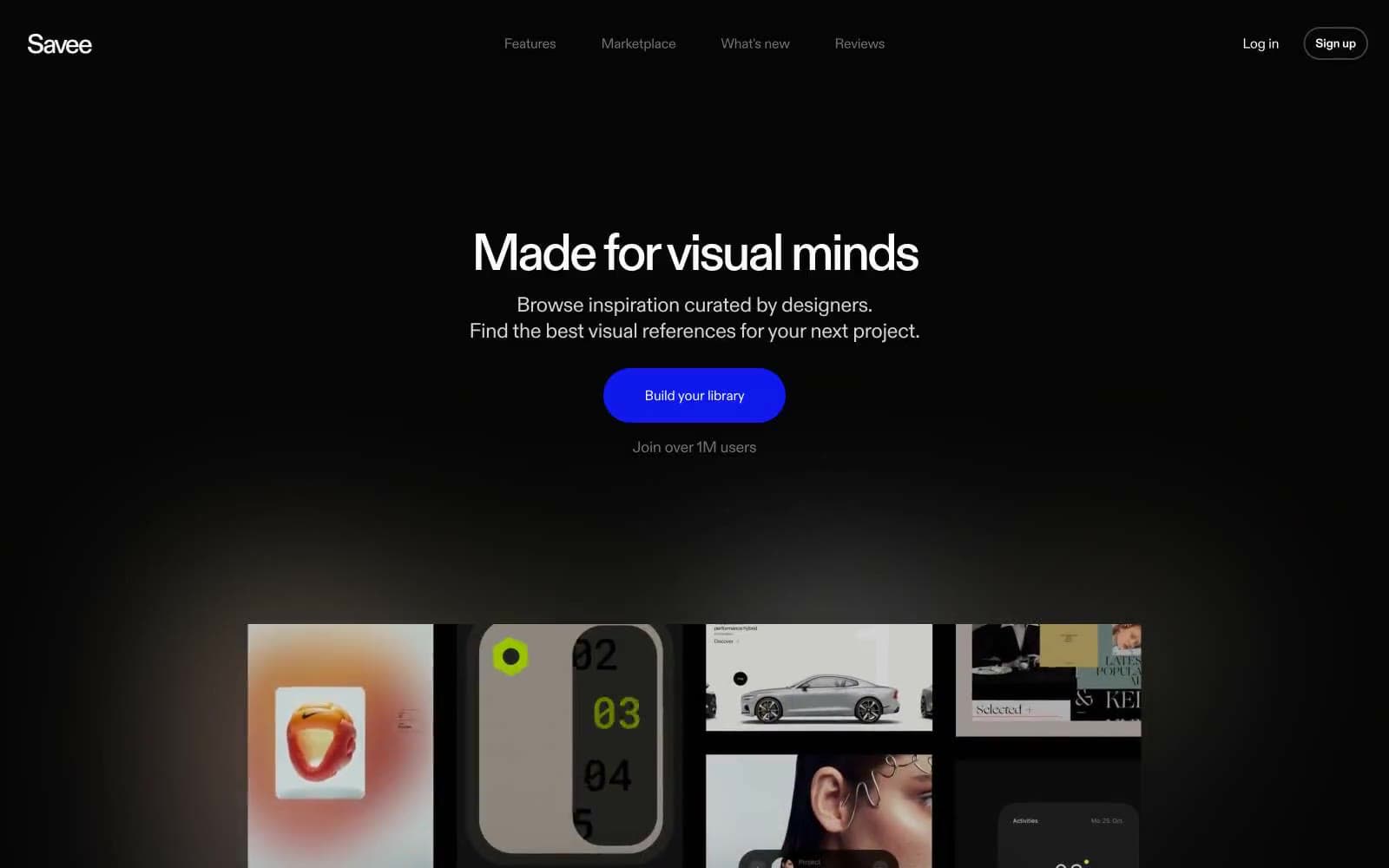 Screenshot of Savee
