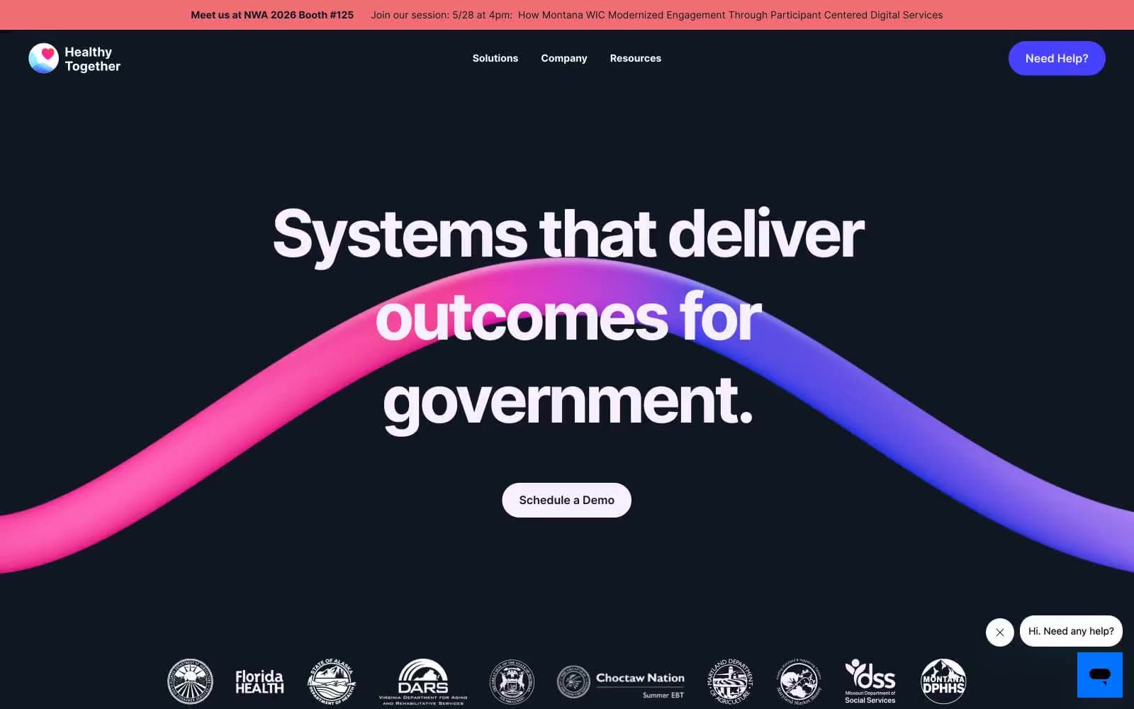 Screenshot of Healthy Together