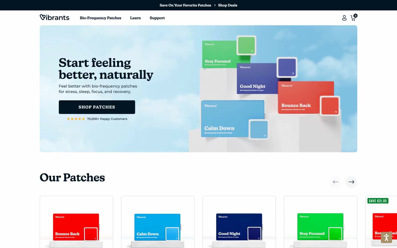 Screenshot of Vibrants