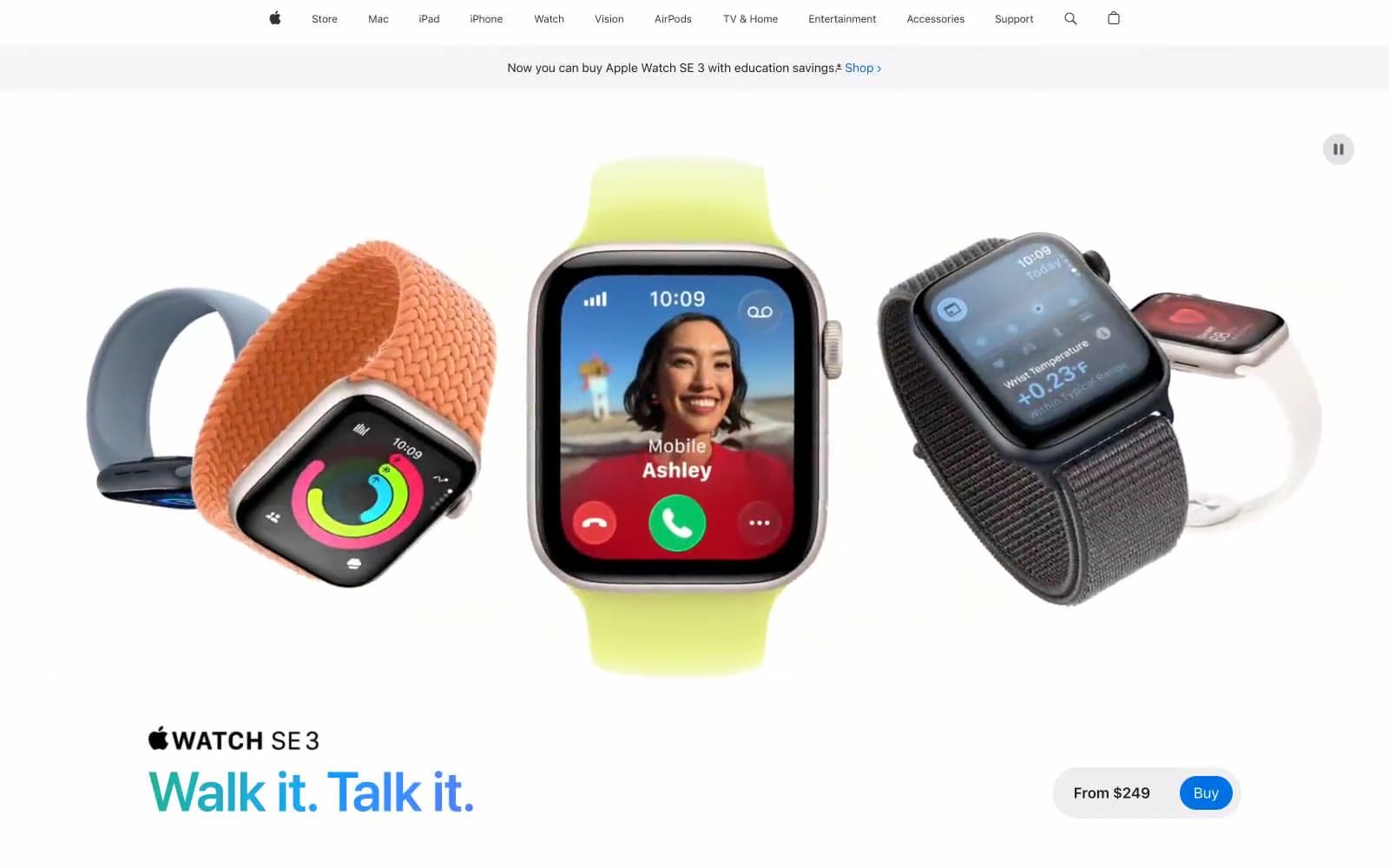 Screenshot of Apple (España)