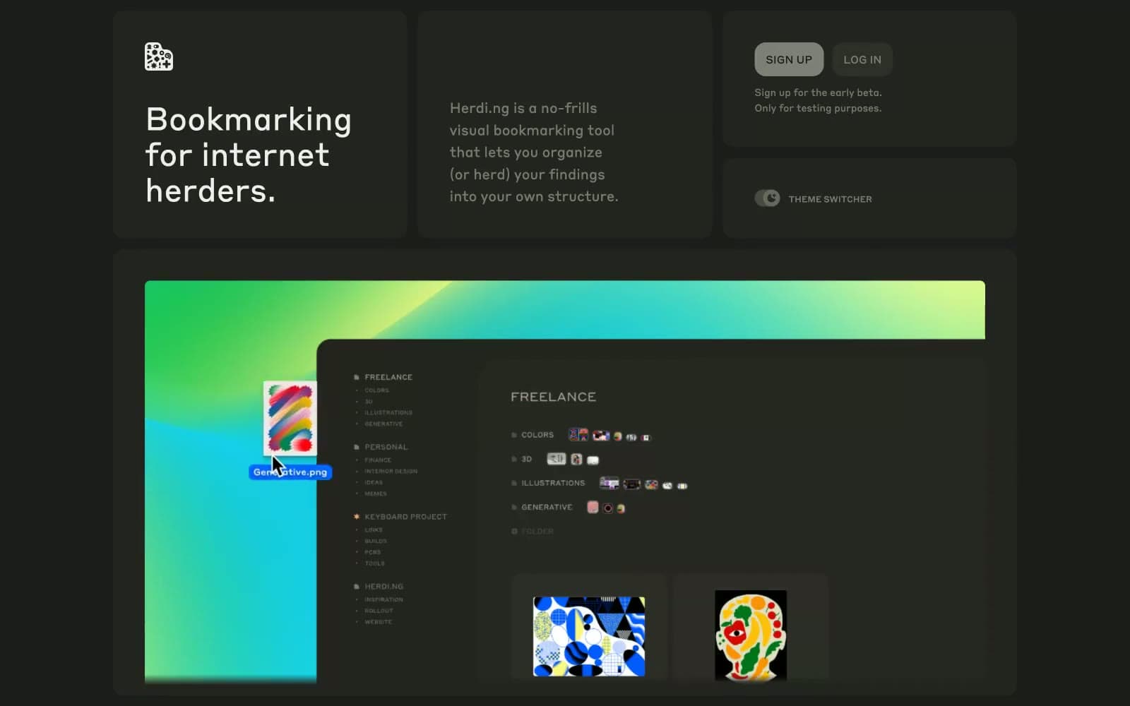 Screenshot of herding.app
