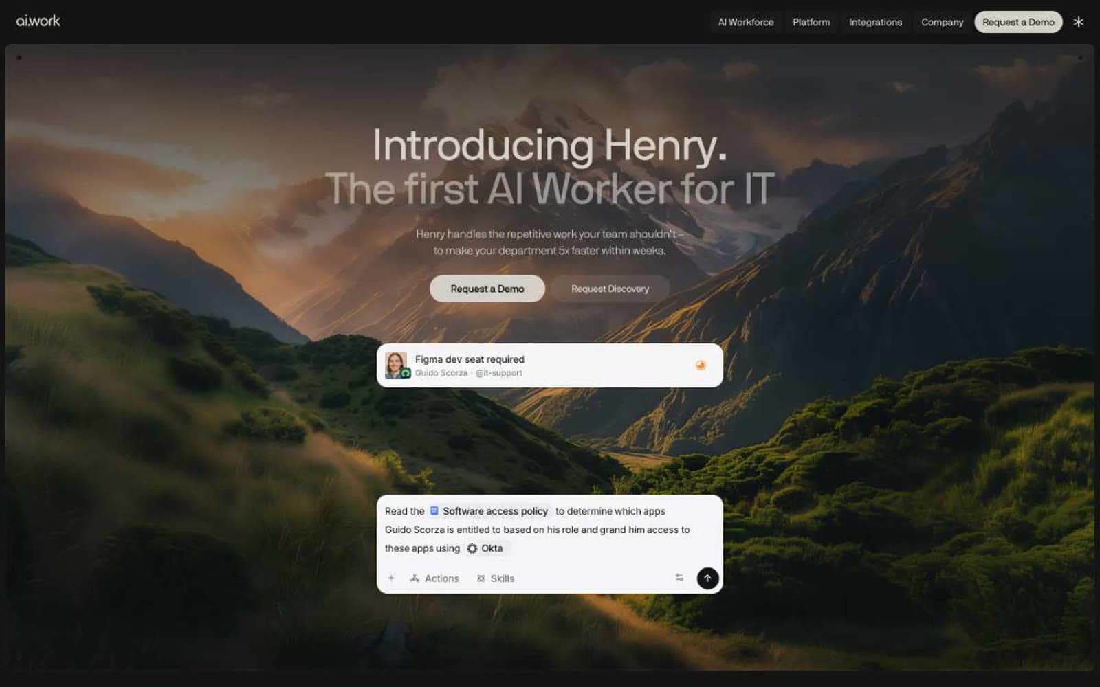 Screenshot of Henry
