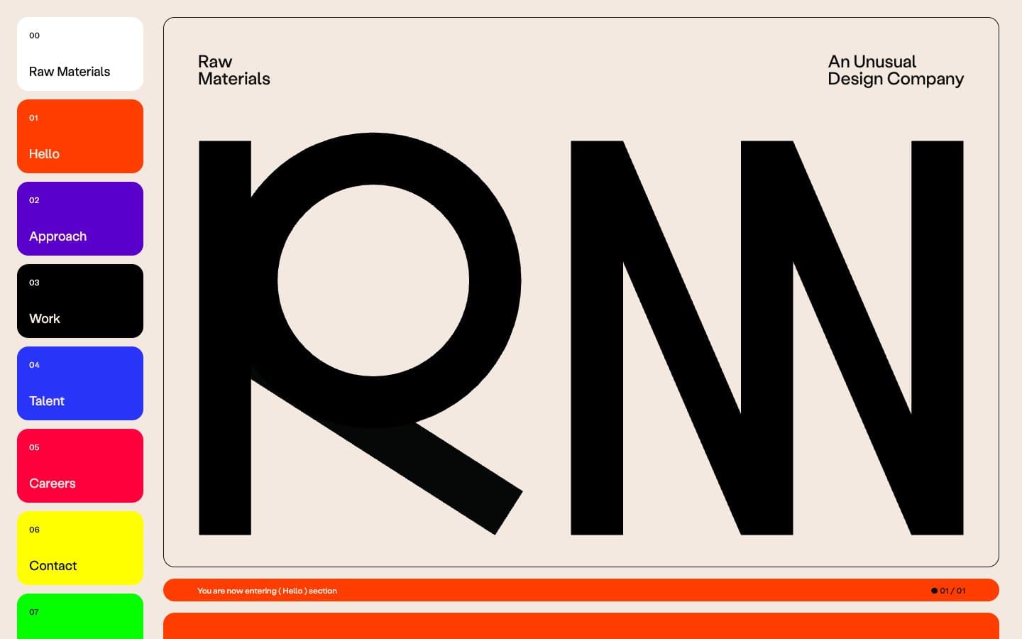 Screenshot of Raw Materials