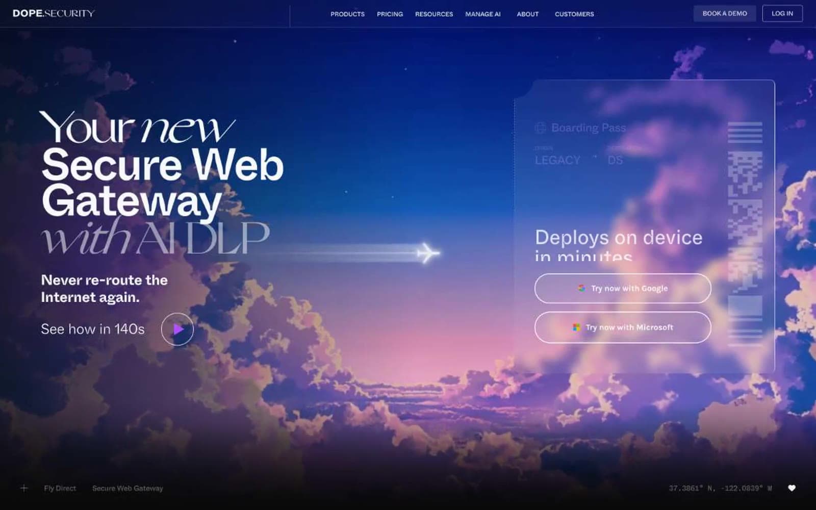 Screenshot of dope.security