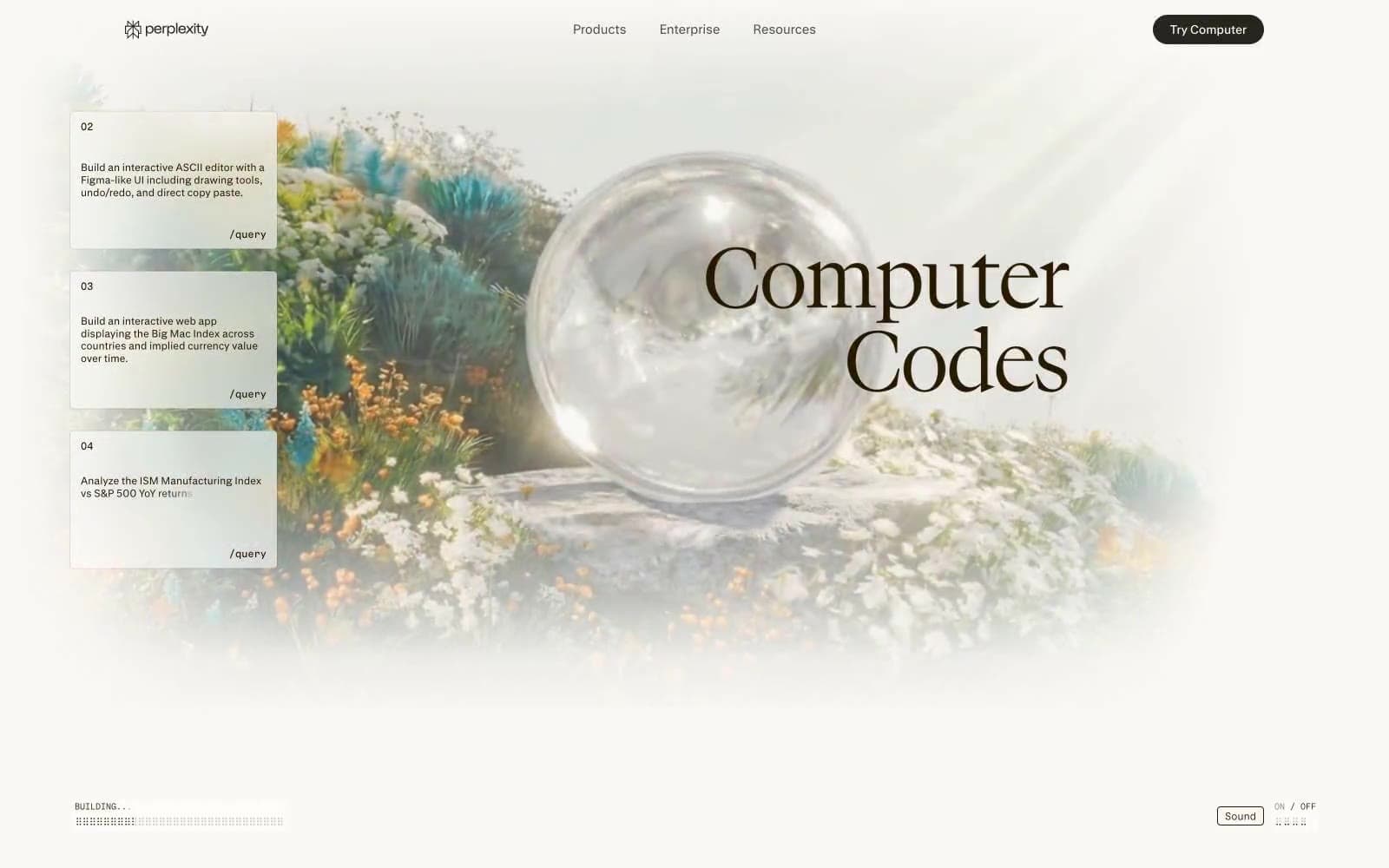 Screenshot of Perplexity AI